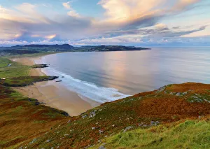 Ireland, Co. Donegal, Fanad, Ballymastoker bay, overview