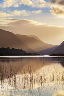 Images Dated 18th February 2020: Ireland, Co. Donegal, Glenveagh National Park, Reflection in Lough Veagh