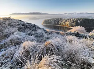 Ireland, Co. Donegal, Mulroy bay, winter landscape