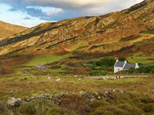 Ireland, Co. Donegal, Rosguil, Boyeeghter Melmore, house in rural location
