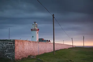 Navigation Prints: Ireland, County Clare, Loop Head, Kilbaha, Loop Head Lighthouse, dusk