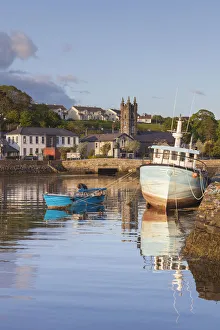 Ireland, County Cork, Bantry, harbor view, sunset