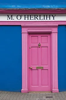 County Cork Prints: Ireland, County Cork, Kinsale, colorful building detail