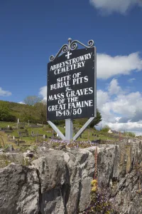 County Cork Prints: Ireland, County Cork, Skibbereen, Abbeystrowry Cemetery, Memorial to the 10, 000 dead