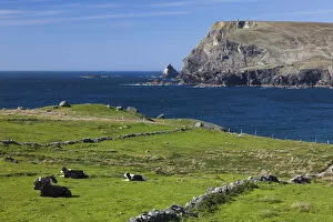 Images Dated 5th October 2016: Ireland, County Donegal, Glencolumbkille, view of Glen Head
