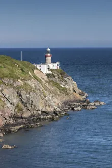 Images Dated 5th October 2016: Ireland, County Fingal, Howth, Baily Lighthouse, elevated view, dusk
