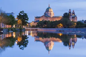Ireland, County Galway, Galway City, Galway Cathedral, exterior, dusk