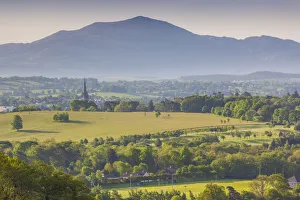 Killarney Prints: Ireland, County Kerry, Ring of Kerry, Killarney, elevated town view from Aghadoe