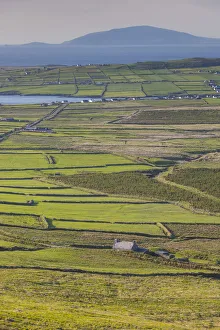 Portmagee Prints: Ireland, County Kerry, Ring of Kerry, Portmagee, elevated coastal landscape