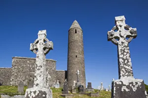 Images Dated 5th October 2016: Ireland, County Mayo, Castlebar, Turlough Round Tower, 9th century