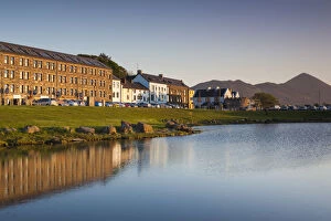 Images Dated 5th October 2016: Ireland, County Mayo, Westport Quay, harborfront buildings
