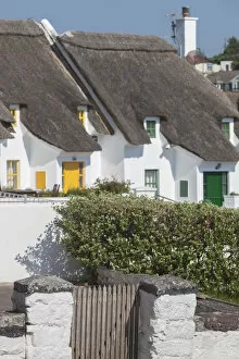 Ireland, County Waterford, Dunmore East, traditional cottage detail