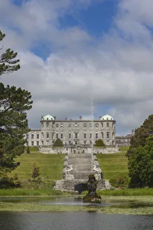 Images Dated 5th October 2016: Ireland, County Wicklow, Enniskerry, Powerscourt Estate, Powerscourt House from Triton