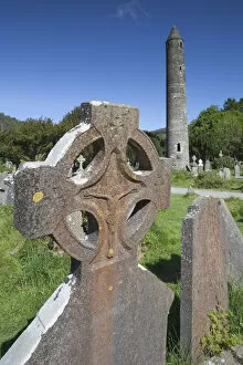 Images Dated 5th October 2016: Ireland, County Wicklow, Glendalough, ancient monastic settlement started by St. Kevin