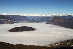 Iseo Prints: Iseo lake, Lombardy, Italy. Monte Isola