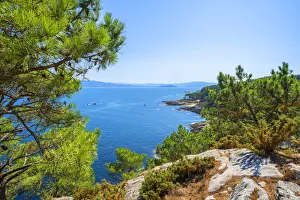 Galicia Prints: Isla Norte o de Monteagudo, Islas Cies, Vigo, Pontevdra, Galicia, Spain