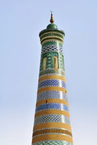 Decorative Arts Prints: The Islam Khodja minaret. Old town of Khiva (Itchan Kala), a Unesco World Heritage Site