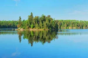 Kenora District Prints: Island in Blindfold Lake Kenora DIstrict, Ontario, Canada