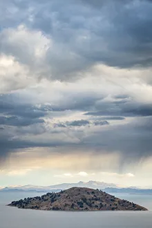 Peruvian Gallery: Island on Lake Titicaca viewed from top of Amantani Island, Puno Region, Peru
