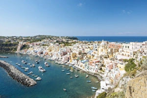 Procida Prints: Island of Procida, Bay of Naples, Campania, Italy, Europe