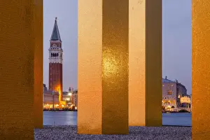 Peter Fischer Prints: Isola di San Giorgio Maggiore; The Sky Over Nine Columns by Heinz Mack, Venice, Venetia