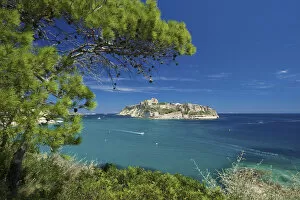 Isola San Domino with a view to Isola San Nicola, Tremiti Islands, Apulia, Italy
