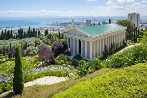 Haifa District Prints: Israel, Haifa District, Haifa. The International Baha i Archives building