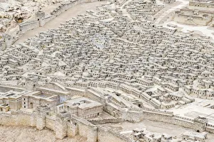 Israel, Jerusalem District, Jerusalem, Israel Museum. Holyland Model of Jerusalem