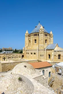 Israel, Jerusalem District, Jerusalem. Dormition Abbey on Mount Zion
