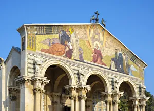 Israel, Jerusalem District, Jerusalem. The Church of All Nations in the Kidron Valley