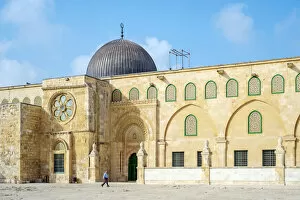 Images Dated 8th February 2019: Israel, Jerusalem District, Jerusalem. Al-Aqsa Mosque on Temple Mount in the Old City