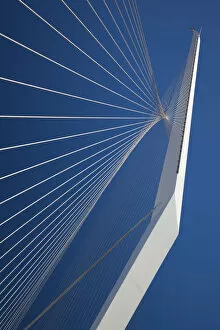 Images Dated 28th November 2011: Israel, Jerusalem, Jerusalem Chords Bridge, designed by Santiago Calatrava