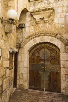 Israel, Jerusalem, Jewish Quarter, Synagogue door