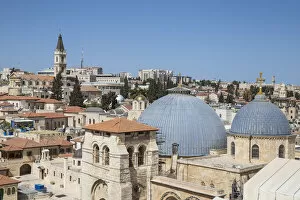 Images Dated 17th May 2016: Israel, Jerusalem, Old City, View of Christian Quarter and the Church of the Holy