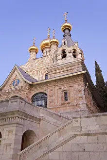 Israel Prints: Israel, Jerusalem. The Russian Church of Mary Magdalene on the Mount of Olives