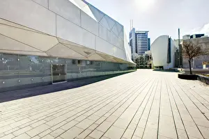 Art Museum Prints: Israel, Tel Aviv, exterior of the new Herta and Paul Amir building of the Tel Aviv