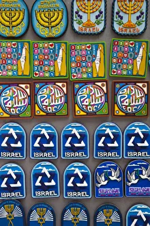 The Galilee Prints: Israel, Upper Galilee, Tsfat, Synagogue Quarter, souvenir fridge magnets