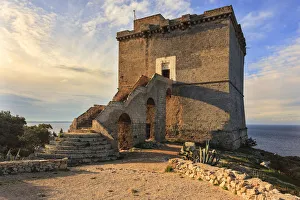 Italia, Italy, Apulia, Puglia. Salento, Salentine Peninsula. Lecce District. Nardo. Porto Selvaggio Nature Reserve. Torre dall'alto