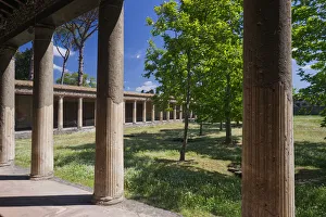 Images Dated 18th August 2021: Italia, Italy. Campania. Napoli district. Pompeii. Palestra Grande. The Gym