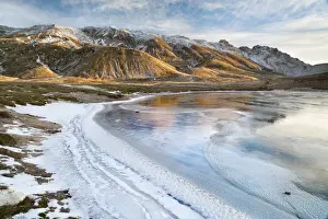Italy, Abruzzo, Parco Nazionale del Gran Sasso-Laga, The Corno Grande eastern chain