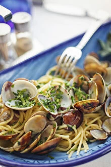 Images Dated 27th November 2012: Italy, Amalfi Coast, Positano, Spaghetti ai frutti di mare