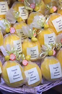 Sorrento Prints: Italy, Amalfi Coast, Sorrento, traditional lemon soap