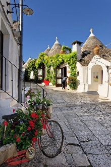 Mediterranean Area Prints: Italy, Apulia, Bari district, Itria Valley. Alberobello. Trulli (typical houses)