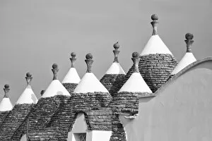 Images Dated 31st October 2018: Italy, Apulia (Puglia), Bari district, Itria Valley, traditional trulli
