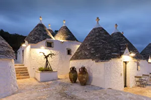 Images Dated 29th October 2018: Italy, Apulia (Puglia), Bari district, Itria Valley, Cisternino, traditional trulli