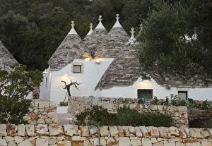 Images Dated 11th January 2019: Italy, Apulia (Puglia), Bari district, Itria Valley, Cisternino, traditional trulli