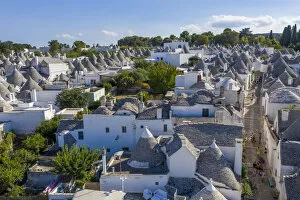 Images Dated 2nd August 2021: Italy. Apulia (Puglia). Itria Valley, Alberobello with traditional Trulli Houses