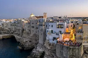 Images Dated 2nd August 2021: Italy. Basilicata, Matera, Sassi (Unesco world heritage site)evening