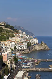 Italy, Campagnia, Amalfi Coast, Amalfi. The town of Amalfi