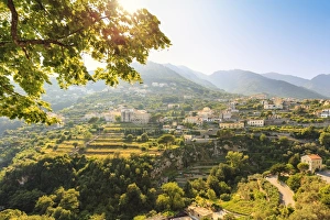 Italy, Campagnia, Amalfi Coast, Ravello. The valley around Ravello